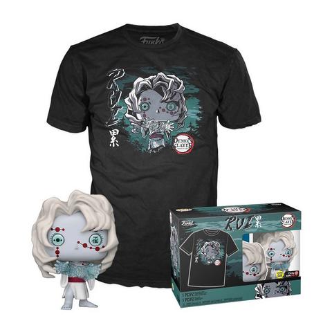 Funko POP! and Tee: Demon Slayer: Kimetsu no Yaiba Rui Glow-in-the-Dark-Vinyl Figure and Unisex T-Shirt Exclusivité Games Zone